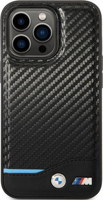 Produktbild BMW Etui BMHCP13X22NBCK iPhone 13 Pro Max 6.7" czarny/black hardcase Leather Carbon (Apple iPhone 13 Pro Max)