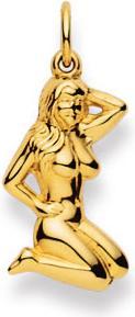 Natsumi Schmuck Anhänger Sternzeichen Jungfrau Gelbgold 18K/750 gross (750/18 K Gelbgold)