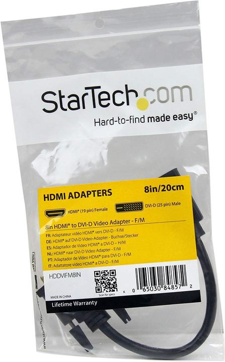 Actual product image StarTech HDMI to (DVI, 20 cm)
