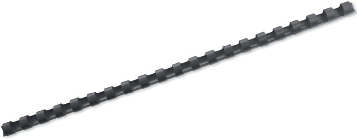 Produktbild GBC Binderücken 12mm, 21 Ringe, schwarz, 100 Stk.