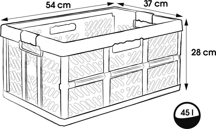 Produktbild keeeper ben (54 x 37 x 28 cm, 45 l)