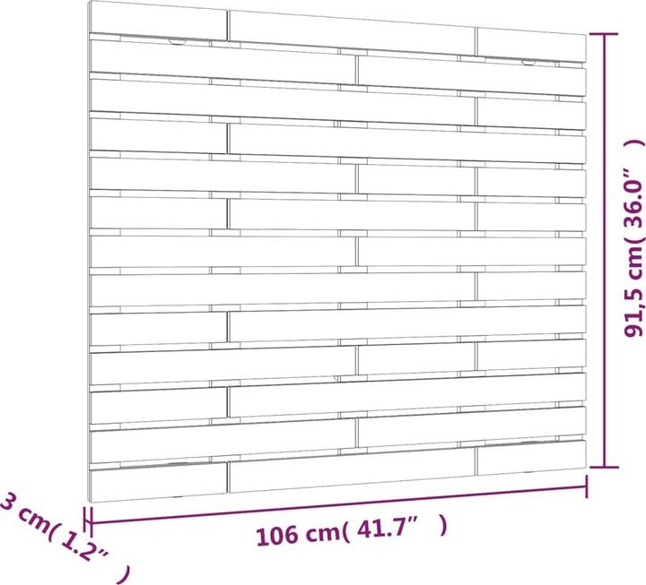 Actual product image VidaXL Oksiutka (106 x 3 x 91.5 cm)