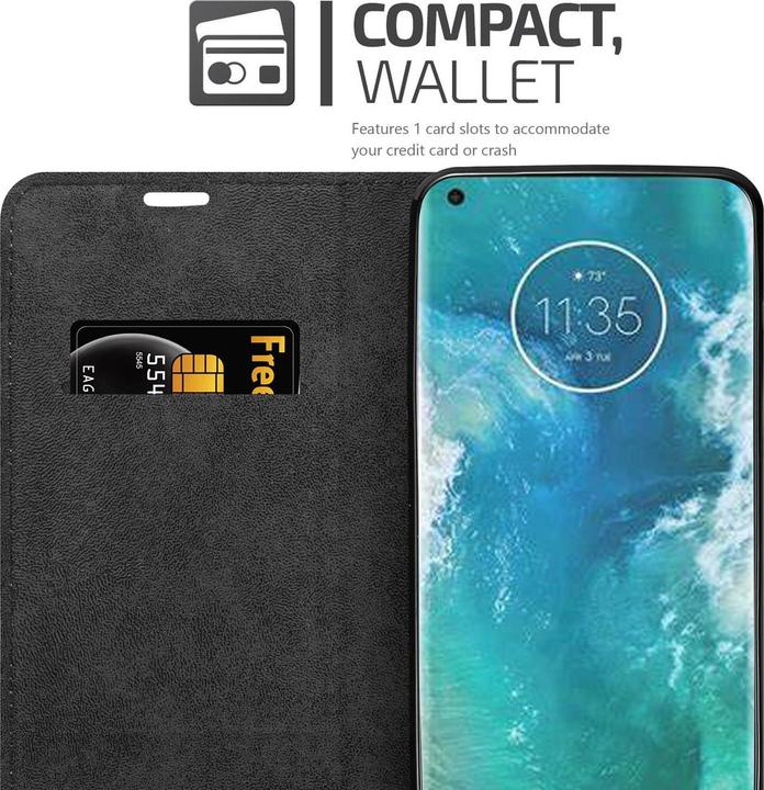 Actual product image Cadorabo Book Invisible Magnet Cover (Motorola Edge+)