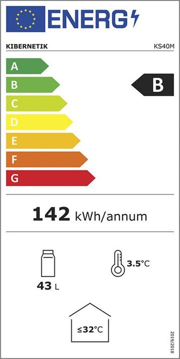 Energie-Label Kibernetik KS40M Party Cooler (43 l)