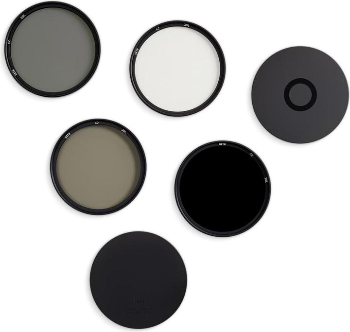 Actual product image Urth 62mm UV, Circular Polarizing (CPL), ND8, ND1000 Lens Filter Kit (Plus+) (UV filter, 62 mm)