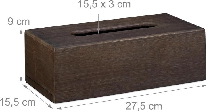 Actual product image Relaxdays Cosmetic tissue box