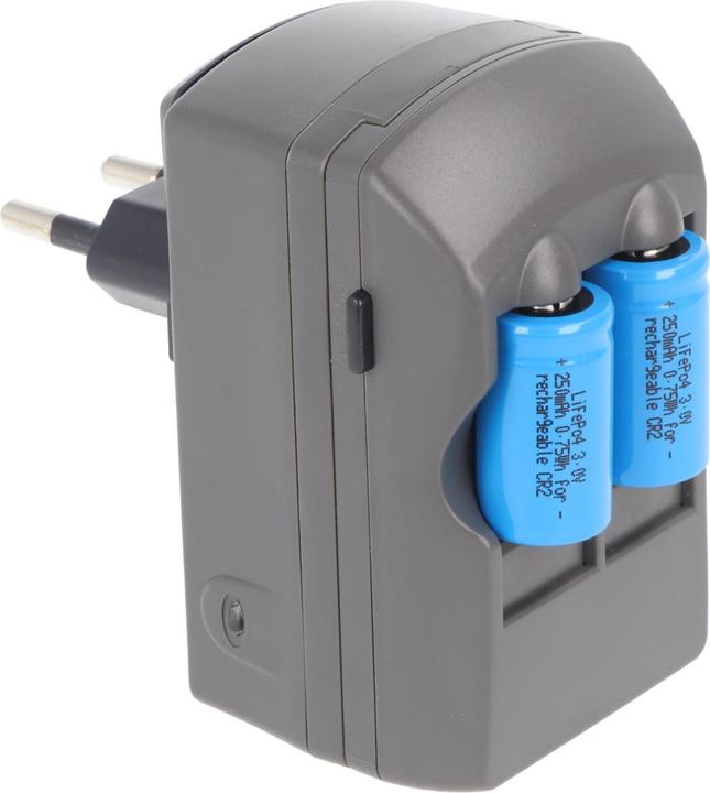 Immagine prodotto AccuCell CR2 caricatore Li-ion, CR-2 caricatore incl. 2x CR2 batteria ricaricabile