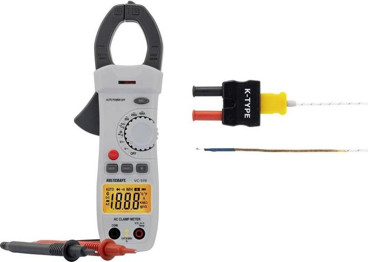 2 puntali di misura di sicurezza - termocoppia a filo TE (da -20 a +230 °C) - adattatore di misura TE - batterie - borsa - istruzioni per l'uso - certificato di calibrazione ISO.