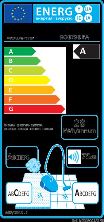 Energie-Label Rowenta Compact Power Cyclonic RO3798