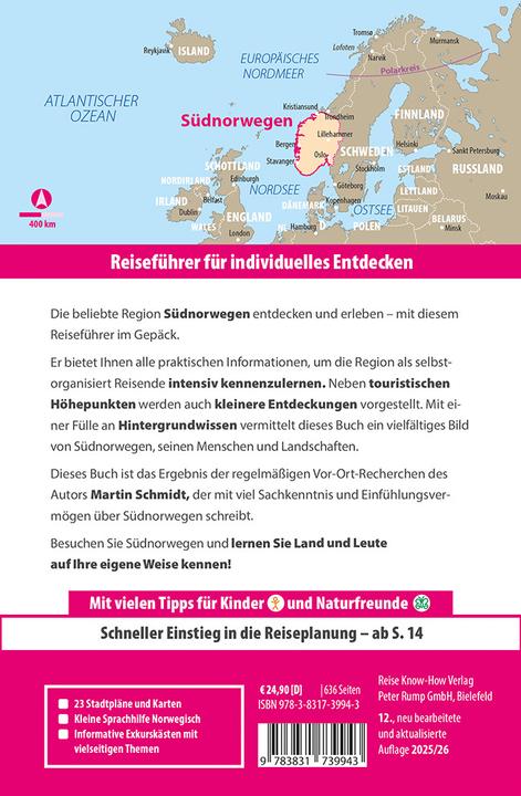 Produktbild Reiseführer Südnorwegen (Deutsch, Martin Schmidt, 2025)