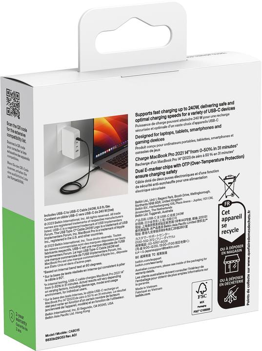 Actual product image Belkin CAB015bt2M (2.20 m, USB 2.0)