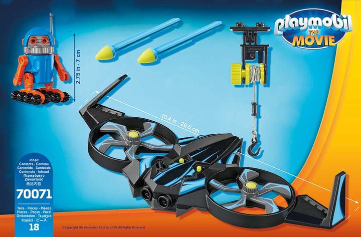 Produktbild Playmobil The Movie Robotitron mit Drohne (70071, Playmobil The Movie)