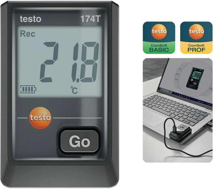 Produktbild Testo Mini-Datenlogger 174 T / USB-C