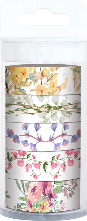 Ursus Washi Tape Flora 5 Stück, Mehrfarbig