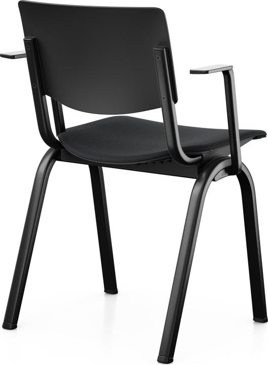 Produktbild HAG Konferenzstuhl Celi 9140 mit Armlehnen, Schwarz / Schwarz