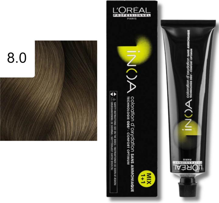 Produktbild L'Oréal Professionnel Inoa (8.0 hellblond intensiv)