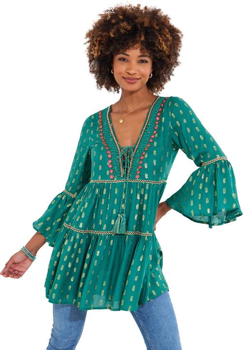 Image du produit Joe Browns Tiered Beaded Boho Mini Dress (36)