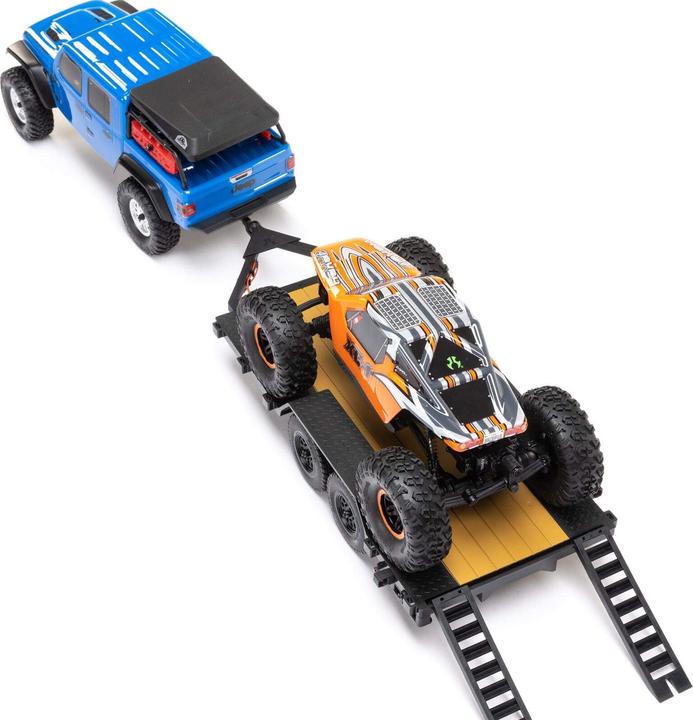 Actual product image Axial Trailer flatbed 2-axle 1:24 (RTR Ready-to-Run)