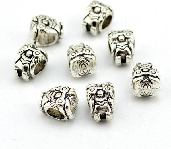Produktbild Hermex Mystische Wesen Eule Uhu Bead Perle - Silbrig (Zink-Legierung)