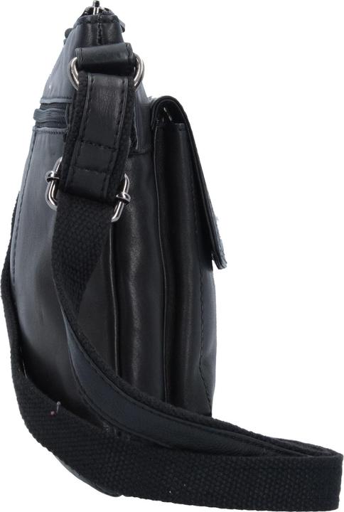 Actual product image Greenland Nature Black Nappa shoulder bag leather 21 cm