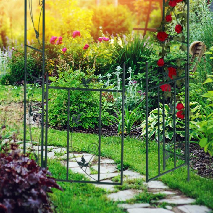 Actual product image Relaxdays Rose Arch with Gate (36.50 cm, 113.50 cm)