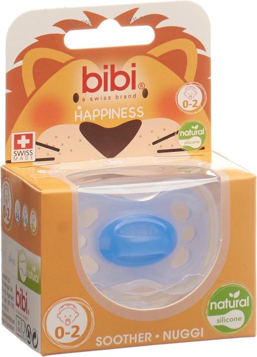 Produktbild bibi Nuggi Newborn Happiness Natural Silikon 0-2 Farben assortiert SV-A (1 x, bis 2 Monate, ab Geburt)