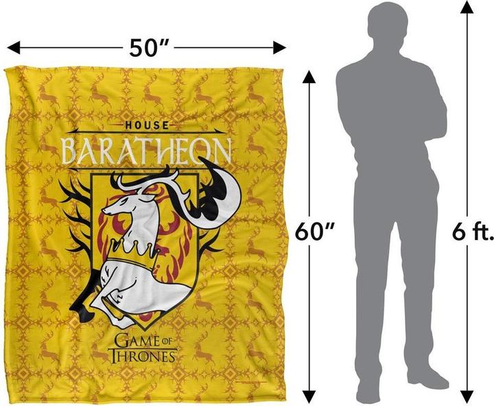 Actual product image Game of Thrones House Baratheon Blanket (152 x 127 cm)