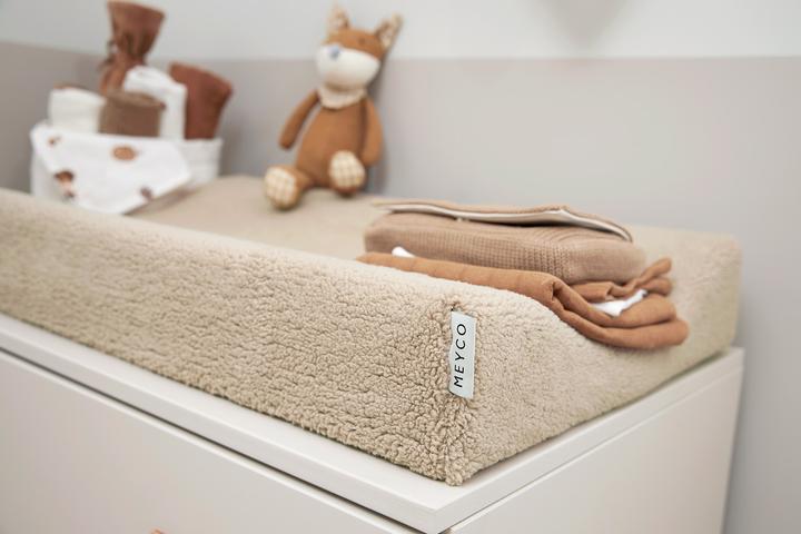 Image du produit Meyco Baby Teddy Housse de matelas à langer - sable (50 x 70 cm)