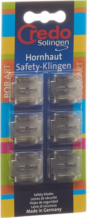 Credo Hornhaut Safety Klingen Blister (6 x)