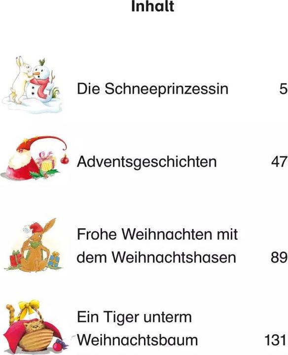 Immagine prodotto Ravensburger Die allerschönsten Weihnachtsgeschichten für Erstleser (Tedesco, Broska Elke, Betina Gotzen-Beek, Allerta Giuditta, Doris Arend, Maya di Uccello, Lila L. Leiber, Ingrid Uebe, 2017)
