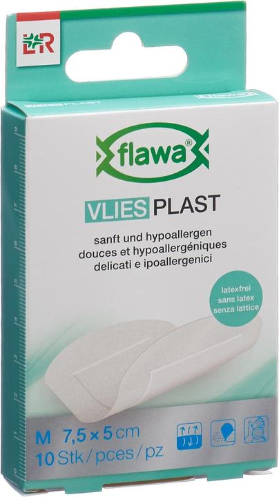 Flawa Vlies Plast M 7.5x5cm (10 x)