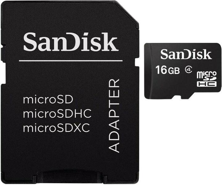 Image du produit SanDisk Adaptateur MicroSDHC+SD 16GB (16 Go, microSDHC, UHS-I)