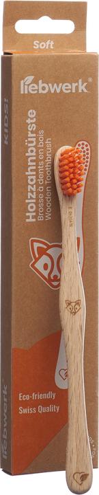 Produktbild Liebwerk Holzzahnbürste Kids Fox (Weich, 1 x)