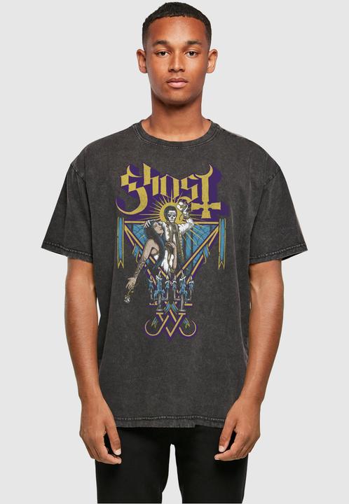 Immagine prodotto Merchcode Ghost - Maglietta oversize nera lavata con acido Blessing - 115517 (S)