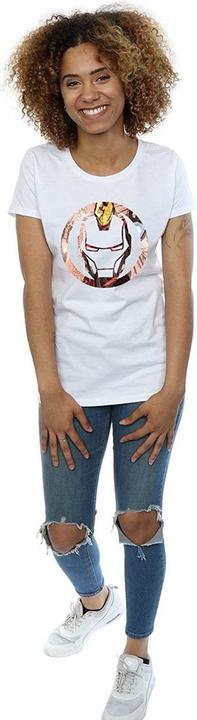 Actual product image Iron Man Womens/Ladies Montage Cotton T-Shirt (L)
