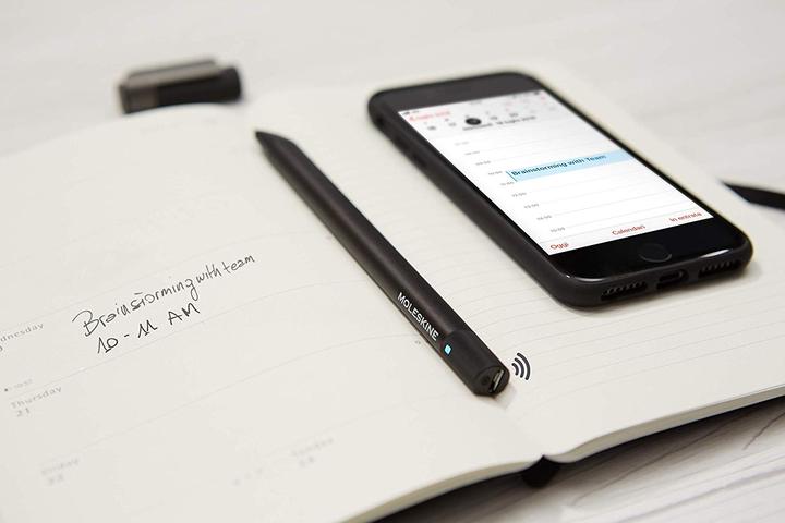 Image du produit Moleskine Ensemble d'écriture connecté Ellipse + étui (A5, À rayures, Couverture rigide)