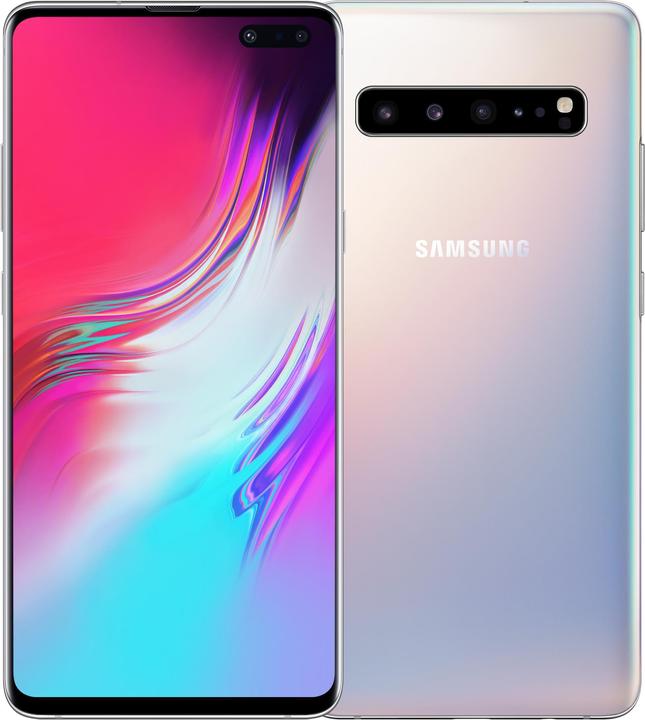 Actual product image Samsung Galaxy S10 5G (256 GB, Crown Silver, 6.70", Single SIM, 16 Mpx, 5G)