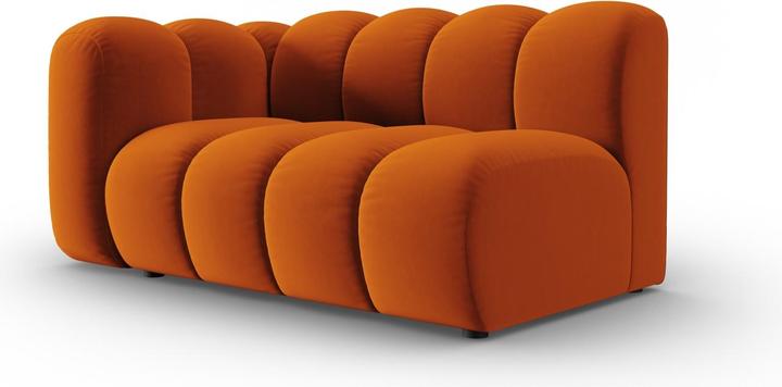 Actual product image Micadoni Velvet Left Modular Sofa, "Lupine", 2 Seats, 145x95x70Made in Europe (2 person sofa, 3-seater, 4-seater)