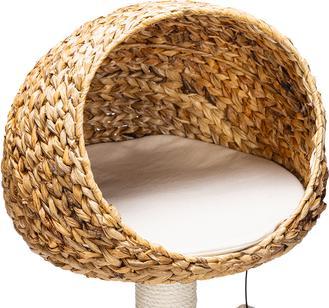 Image du produit Karlie Arbre à chat en feuilles de bananier Petit Trou (93 cm, Beige)