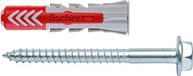 Actual product image Fischer SB Nylon plug Duopower with screw (8 pcs.)