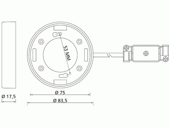 Immagine prodotto Delock Illuminazione GX53 Portalampada Rotondo F Bianco