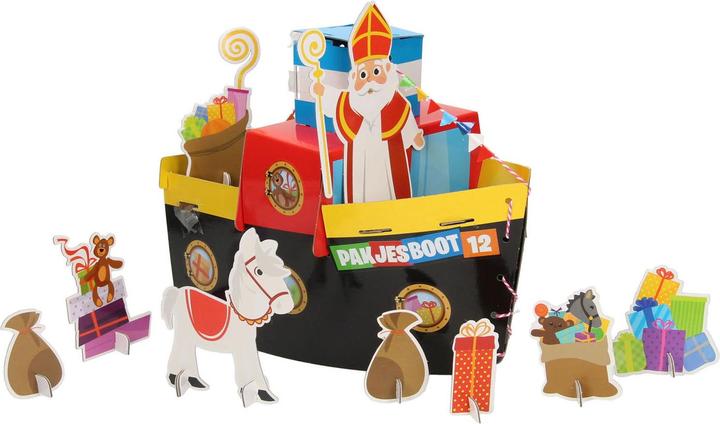 Image du produit Grafix Kit de bricolage Sinterklaas - Construisez votre propre bateau à vapeur