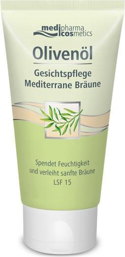 Medipharma cosmetics Olivenöl Gesichtspflege mediterrane Bräune, 50 ml Creme (50 ml, Tagescreme, SPF 15)