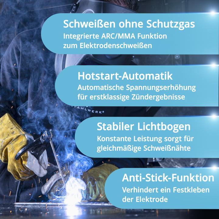 Actual product image Stahlwerk Shielding gas welder AC/DC TIG 200 Puls Pro Digital Spot 200 A