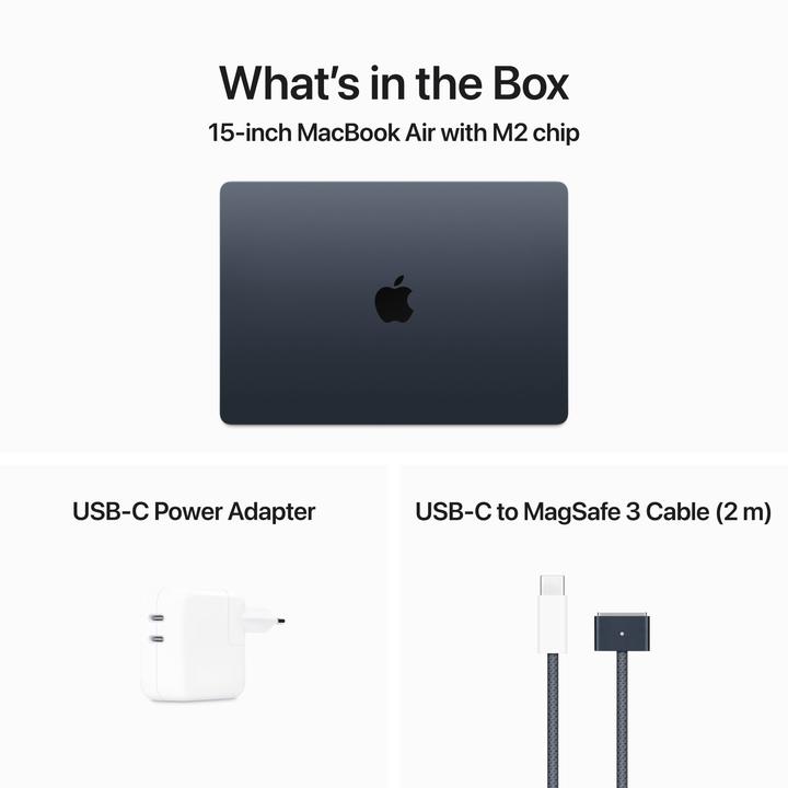 Produktbild Apple MacBook Air – 2023 (15", M2, 16 GB, 256 GB, CH)