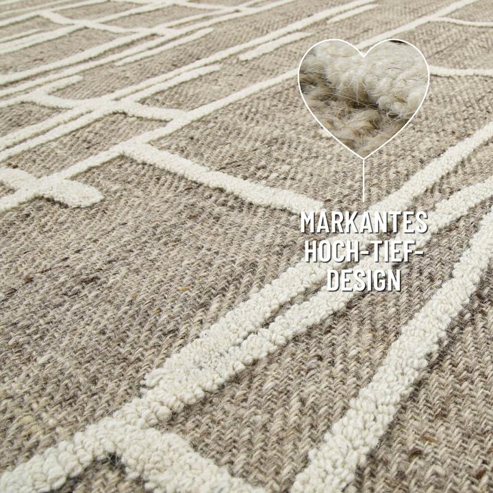 Actual product image Wecon Home Kurzflorteppich Hamptons TWENTYFIVE (180 x 180 cm)