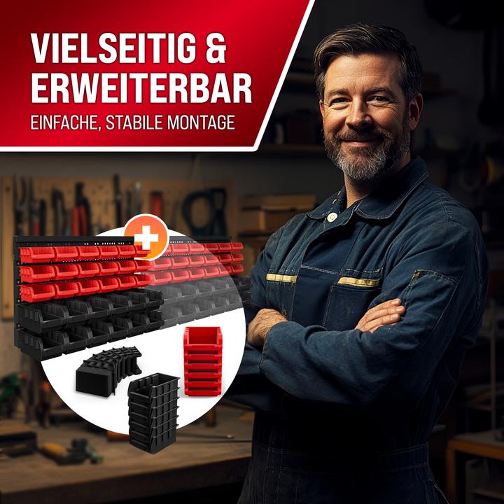 Produktbild Deuba Wandregal mit Stapelboxen