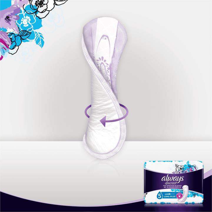 Actual product image Always Discreet Incontinence Pads Plus Long Plus (8 x, Large)