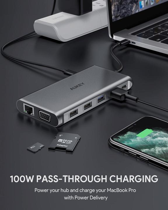 Image du produit Aukey CB-C78 (USB-C, 12 Ports)