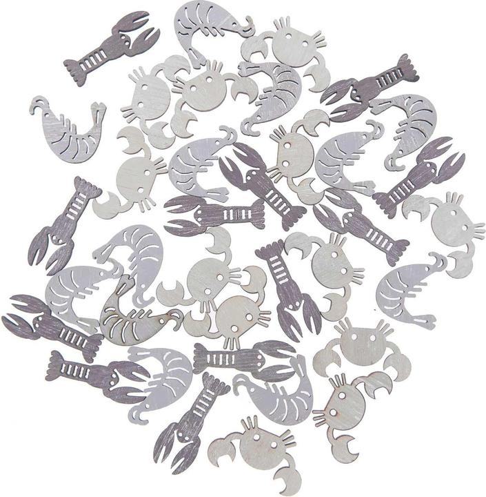 Image du produit Rico Design Décoration à saupoudrer Animaux marins nature 36 pièces